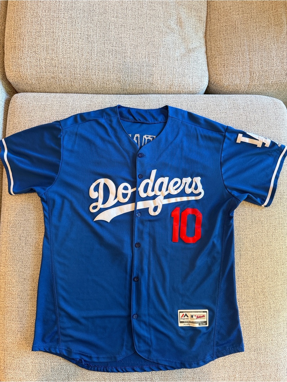 Los Angeles Dodgers Mens Blue Justin Turner Jersey Mens Size 44